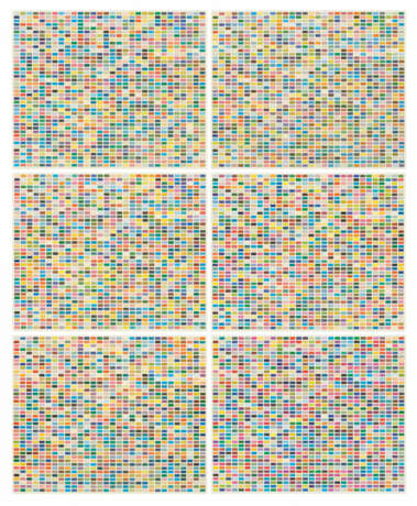 Gerhard Richter. Farbfelder. 6 Anordnungen von 1260 Farben - photo 1 Gerhard Richter. Farbfelder. 6 Anordnungen von 1260 Farben - photo 1