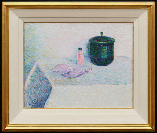 Curt Herrmann. Stillleben mit Schale, Fläschchen und Deckeldose - photo 2