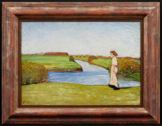 Otto Modersohn. Louise Modersohn-Breling in den Wümmewiesen - фото 2