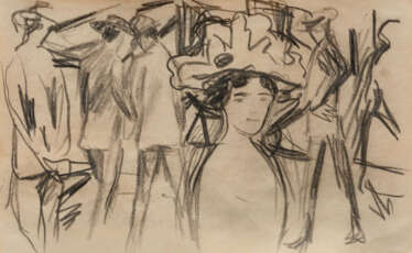 August Macke. Dame in der Promenade