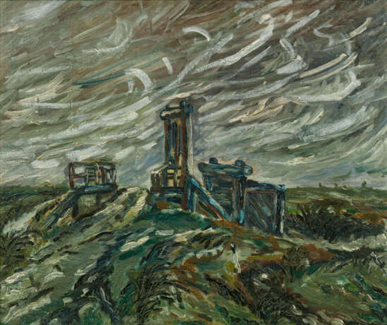 Otto Dix. Landschaft mit Kanalbrücke und Wehr - photo 1