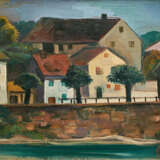 Karl Hofer. Häuser am Rhein - photo 1