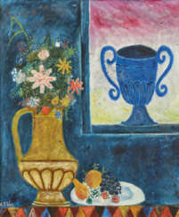 Max Peiffer Watenphul. Stillleben mit Krug und Obstteller