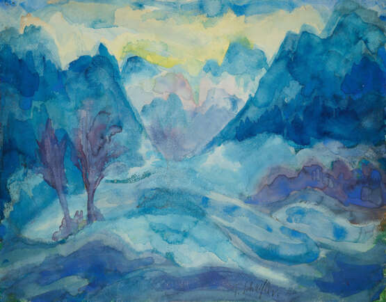 Fritz Schaefler. Berge im Winter - photo 1
