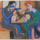 Ernst Ludwig Kirchner. Zwei Essende und Katze (Mann und Frau, essend) - Foto 2