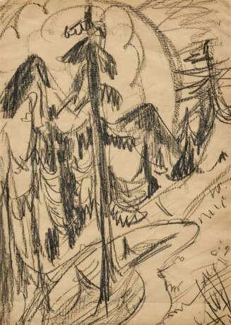 Ernst Ludwig Kirchner. Tannen im Gebirge - photo 1