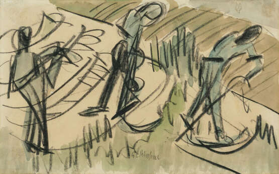 Ernst Ludwig Kirchner. Heuende Bauern (Schnitter) - photo 1