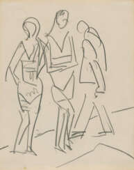 Ernst Ludwig Kirchner. Drei stehende Artisten