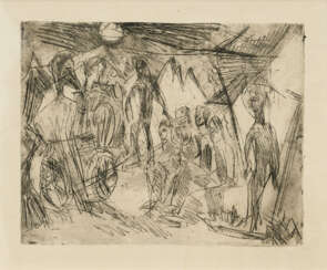 Ernst Ludwig Kirchner. Bauern am Abend