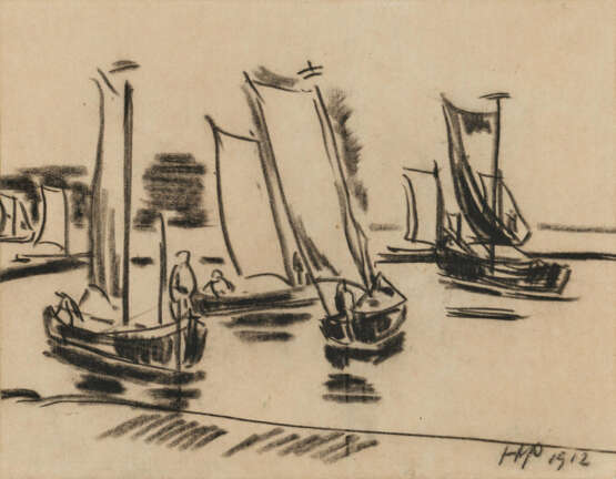 Hermann Max Pechstein. Fischerboote - photo 1 Hermann Max Pechstein. Fischerboote - photo 1