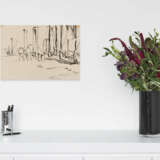 Hermann Max Pechstein. Fischer und Segelboot am Hafen (Nidden) - photo 4