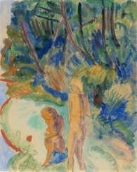 Erich Heckel. Unter Bäumen