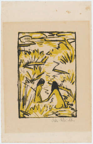 Otto Mueller. Zwei Badende im Bach - Foto 2 Otto Mueller. Zwei Badende im Bach - Foto 2