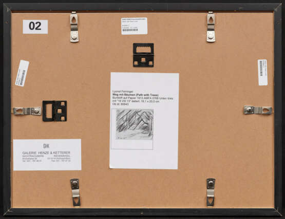 Lyonel Feininger. Weg mit Bäumen - photo 3 Lyonel Feininger. Weg mit Bäumen - photo 3