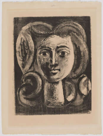 Pablo Picasso. Tête de jeune fille - Foto 3