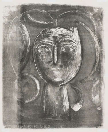 Pablo Picasso. Tête de jeune fille - Foto 1