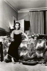 Helmut Newton. Portrait of Romy Schneider at Home, Paris