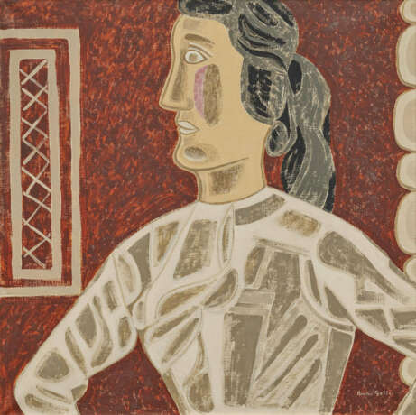 Bruno Goller. Frau in weißer Bluse - photo 1