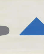 Blinky Palermo. Blinky (Peter Heisterkamp) Palermo. Graue Scheibe, blaues Dreieck