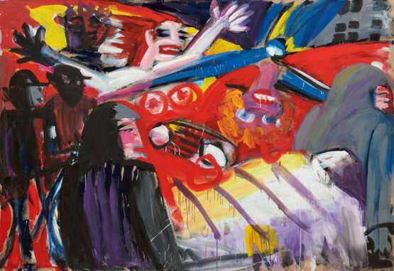 Karl Horst Hödicke. Szene nach dem Unfall - photo 1