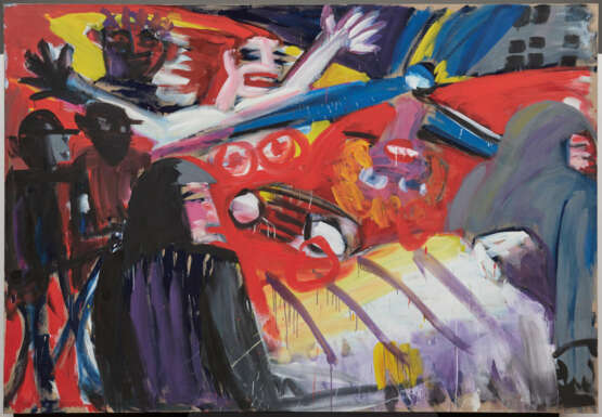 Karl Horst Hödicke. Szene nach dem Unfall - photo 2