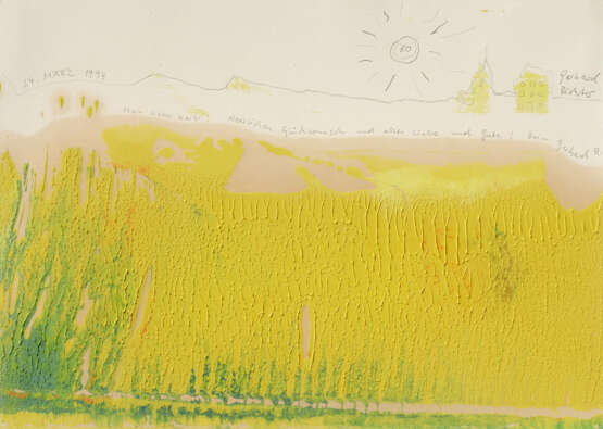 Gerhard Richter. Übermalung gelb - Foto 1 Gerhard Richter. Übermalung gelb - Foto 1