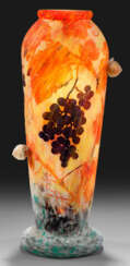 Seltene große Jugendstil-Vase "Vigne et escargots" von