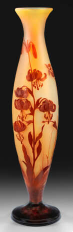 Gallé-Vase mit "Lys tigré"-Dekor - фото 1 Gallé-Vase mit "Lys tigré"-Dekor - фото 1