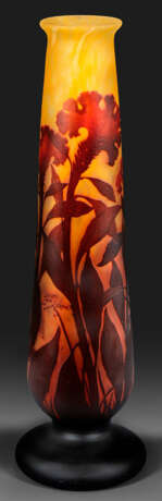 Große Daum-Ziervase mit "Crête de coq"-Hahnenkamm-Dekor - photo 1