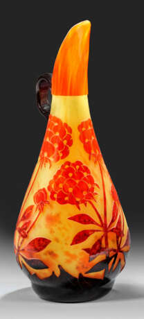 Art Déco-Kanne "Pivoines" von Le Verre Français - фото 1 Art Déco-Kanne "Pivoines" von Le Verre Français - фото 1