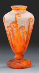 Art Déco-Vase "Fougère" von Le Verre Français