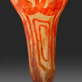 Große Art Déco-Vase "Spirales" von Le Verre Français - фото 1