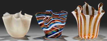 Drei "Fazzoletto"-Vasen