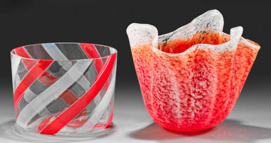 "Fazzoletto"-Vase mit Zierschale - фото 1