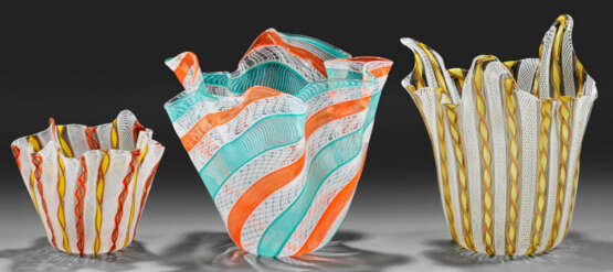Drei "Fazzoletto"-Vasen - photo 1 Drei "Fazzoletto"-Vasen - photo 1