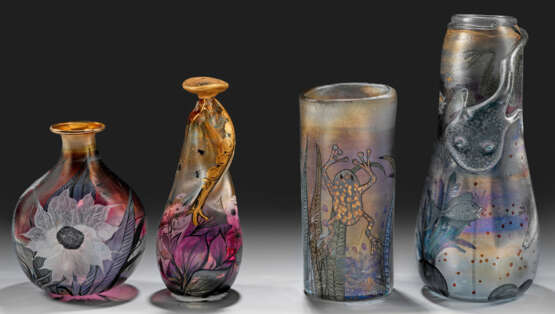 Sammlung von vier "Eisch"-Vasen - фото 1