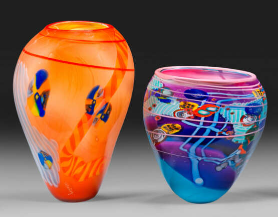 Zwei Ziervasen von Wes Hunting - Foto 1 Zwei Ziervasen von Wes Hunting - Foto 1