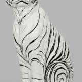 Großer dekorativer weißer Tiger - Foto 1