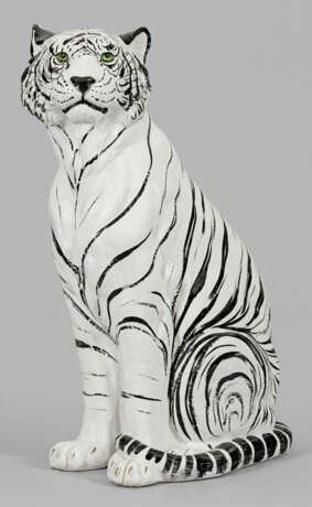 Großer dekorativer weißer Tiger - Foto 1