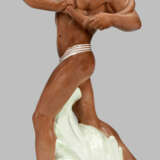 Seltene Jugendstil-Figur "Afrikaner mit Waldhorn" - photo 1