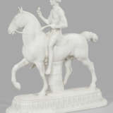 Jugendstil-Figur "Bräutigam als römischer Krieger zu Pferde" - фото 1