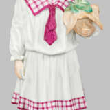 Seltene Jugendstil-Figur "Mädchen mit Katze" von Meissen - photo 1