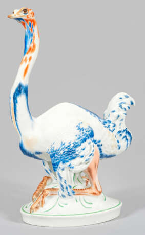 Große expressive Meissen Art Déco Vogel-Figur als Strauß - photo 1