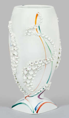 Große Meissen Unikat-Vase mit Blütenbelag - photo 1