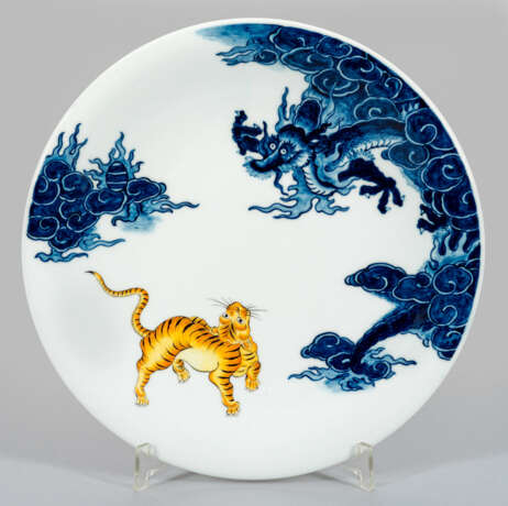 Großer Meissen Wandteller mit ostasiatischem Dekor - Foto 1
