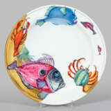 Große Unikat-Anbietschale mit Meerestierdekor - photo 1