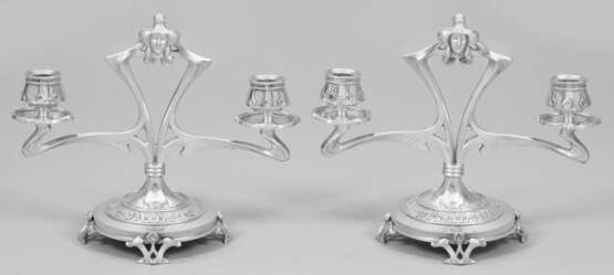 Seltenes Paar Jugendstil-Leuchter - photo 1