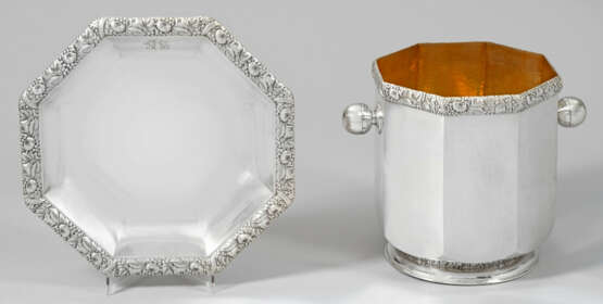 Großer Flaschenkühler und Schale - photo 1 Großer Flaschenkühler und Schale - photo 1