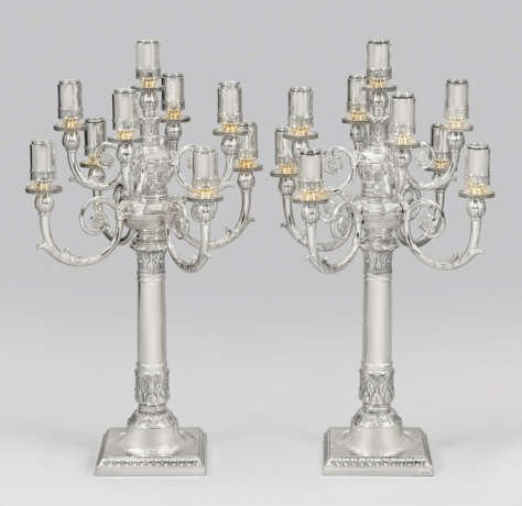 Paar große prächtige Girandolen im Empirestil - photo 1