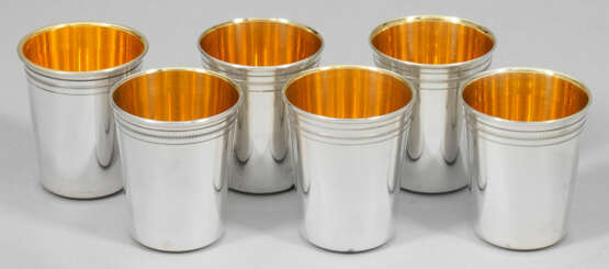 Satz von sechs großen Weinbechern - Foto 1